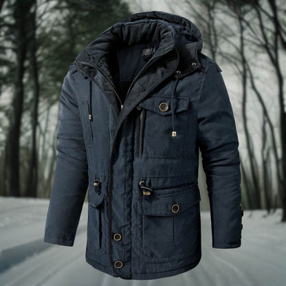 Men's Insulated Winter Jacket – Waterproof Thermal Padded Parka Coat