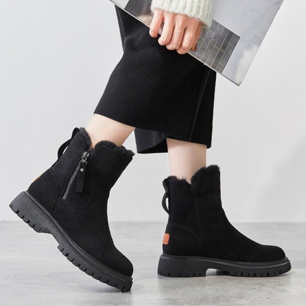 Women's Winter Ankle Boots Faux Fur Lined