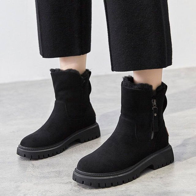 Women's Winter Ankle Boots Faux Fur Lined