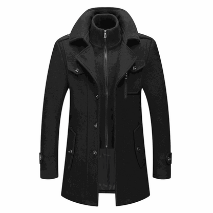 NorthVale London Men's Two-Piece Overcoat in Peaky Blinders style wool blend