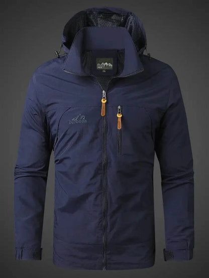 Men's Outdoor Jacket – Waterproof Windproof Breathable Hiking Coat