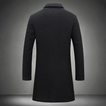 Women's Long Wool-Blend Winter Coat