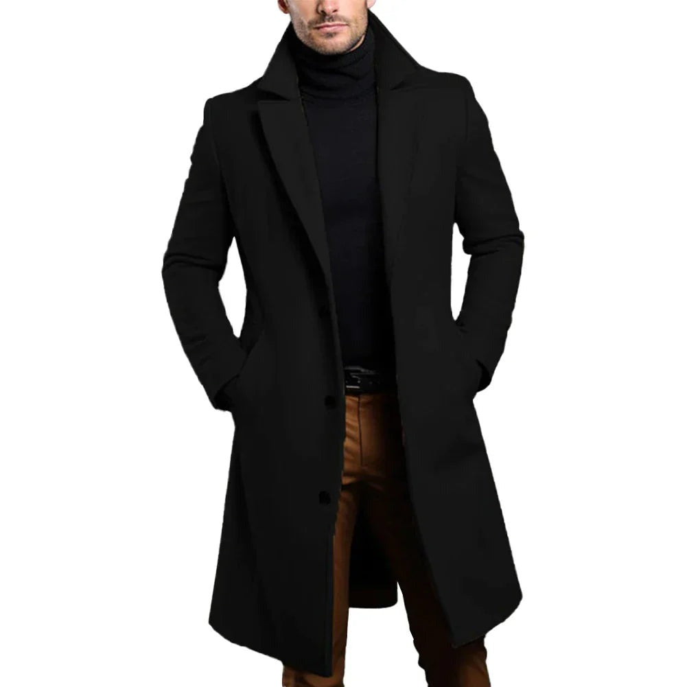 Women's Long Wool-Blend Winter Coat
