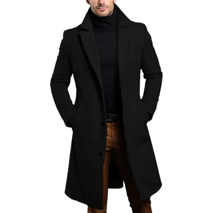 Women's Long Wool-Blend Winter Coat
