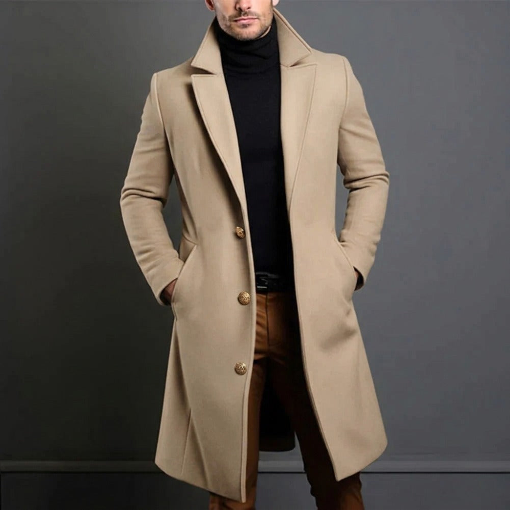 Women's Long Wool-Blend Winter Coat