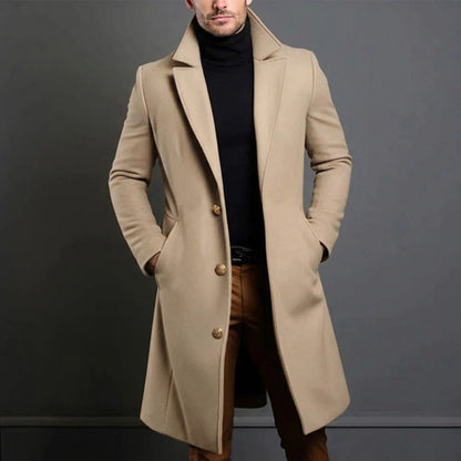 Women's Long Wool-Blend Winter Coat
