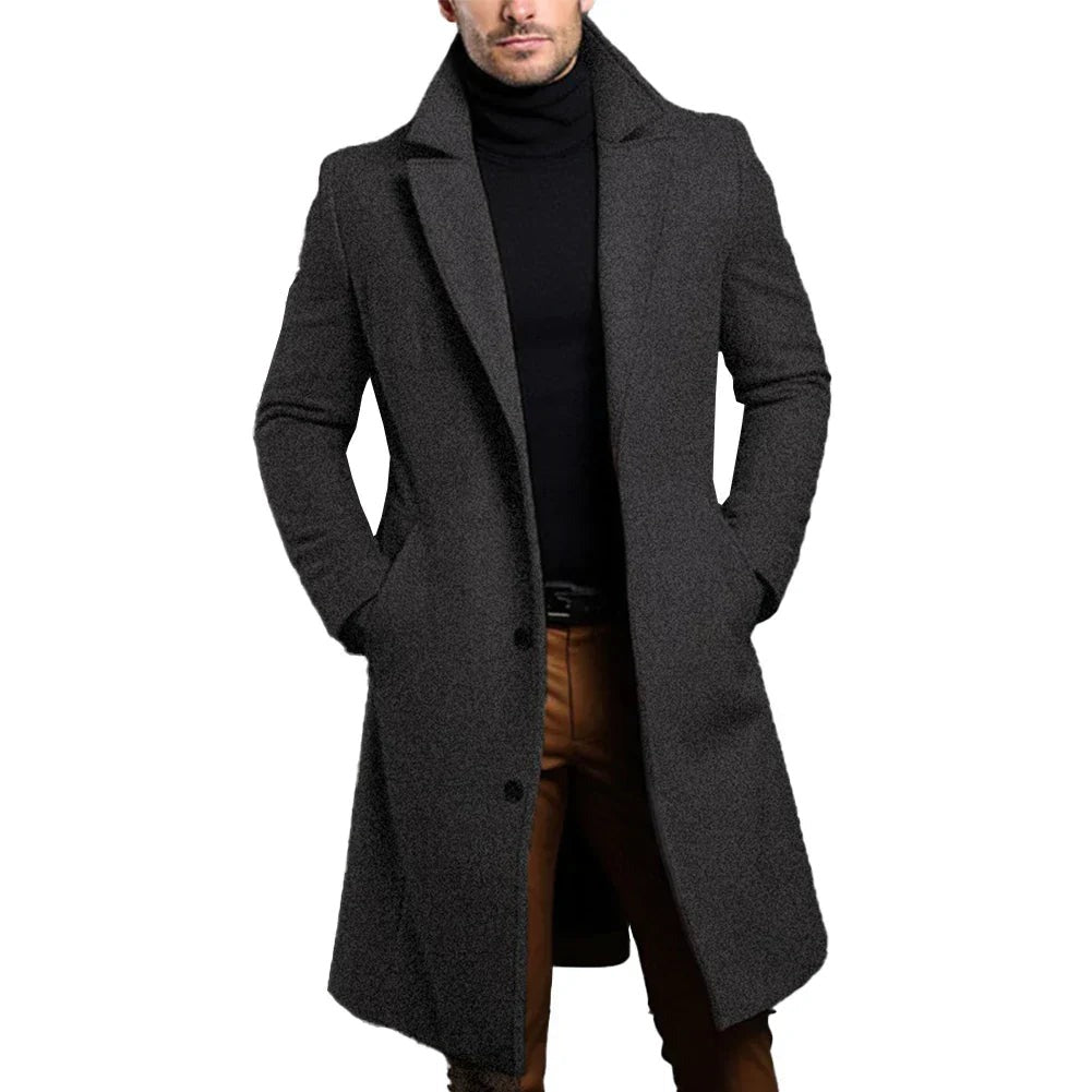 Women's Long Wool-Blend Winter Coat