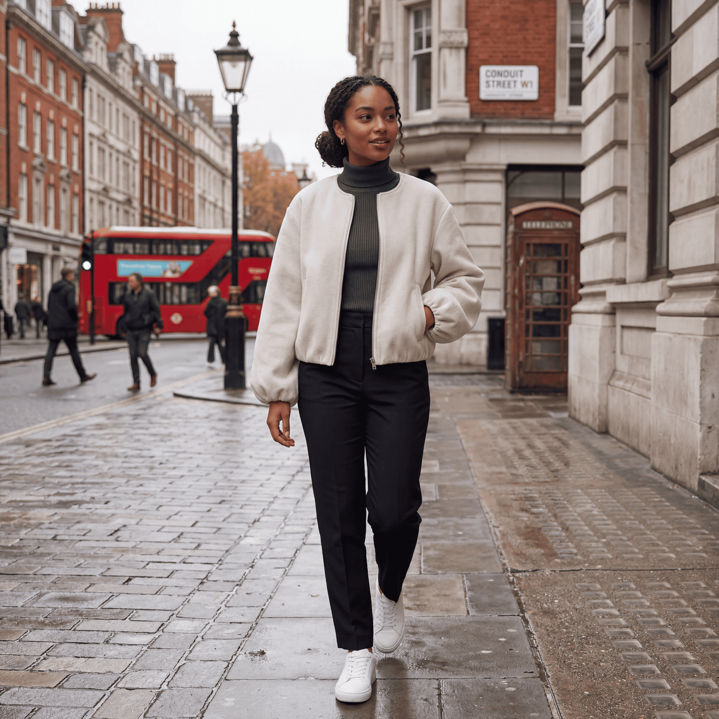 Women's Soft Fleece Bomber Jacket – Nora